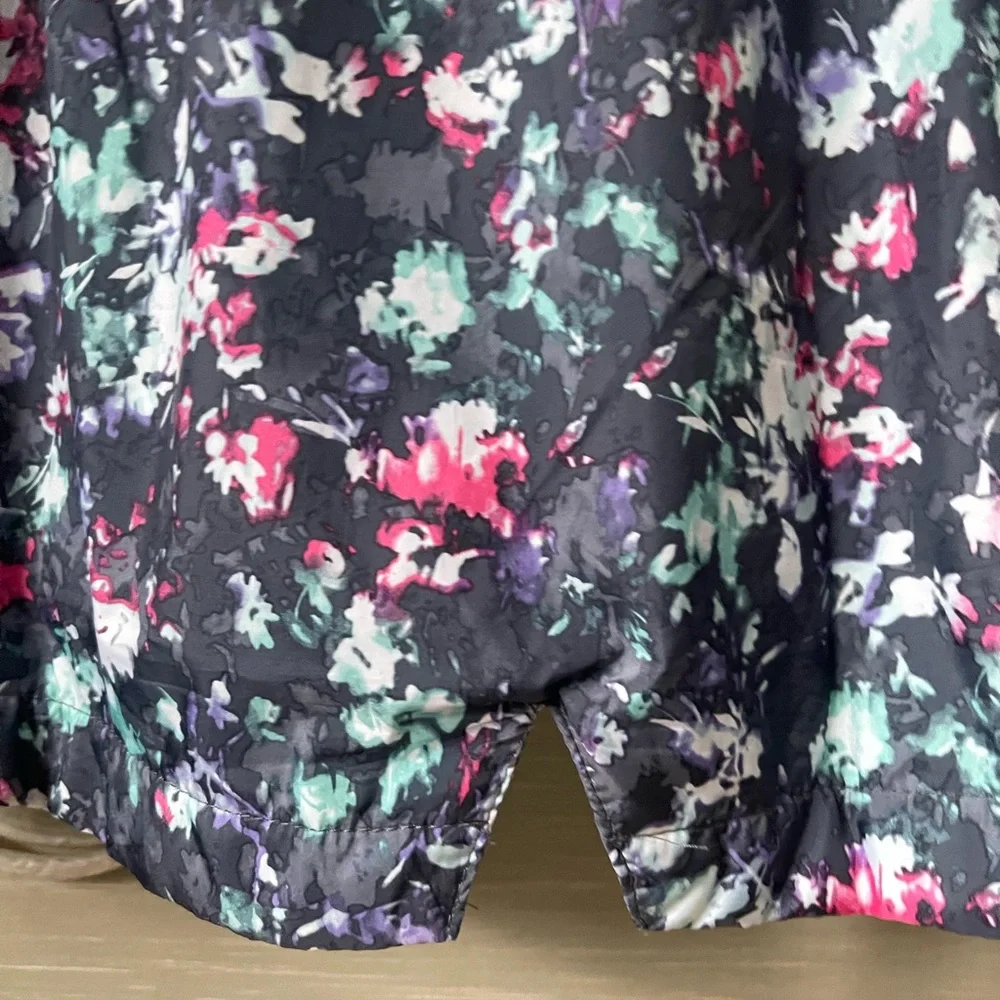 Stoic Girls’ Floral Printed Faux “Fur” Lined Raincoat